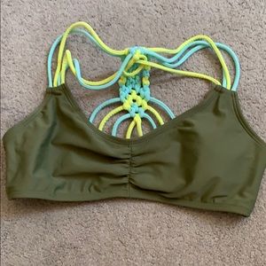 Green bikini top